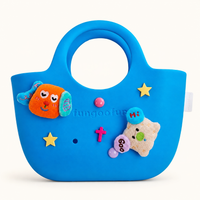 Sac Loupi bleu avec charms kawaii