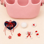 Charms kawaii du sac Loupi rose présentés en gros plan — vue 11
