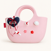 Sac Loupi rose avec charms kawaii — vue 5