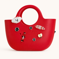 Sac Loupi rouge avec charms kawaii